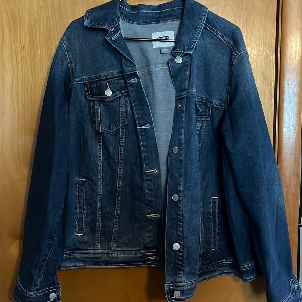 Medium wash jean jacket 2X